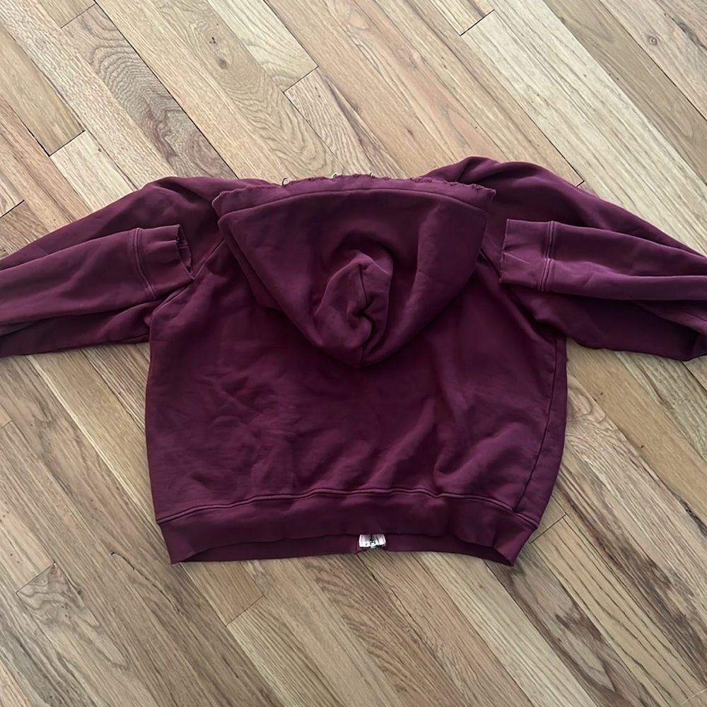 NWOT Redone Chain Stitch Distressed Hoodie Size Large - Picture 9 of 9